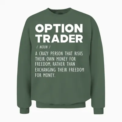 Option Trader Funny Definition Unisex Sweatshirt - Military Green
