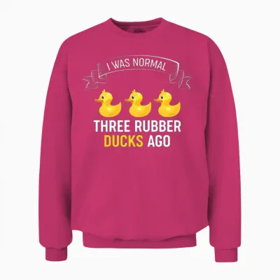 Rubber Duck Rubber Duckie Unisex Sweatshirt - Heliconia