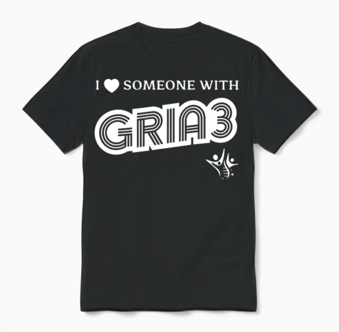 I Love Someone with Gria3 Unisex T-Shirt in Black