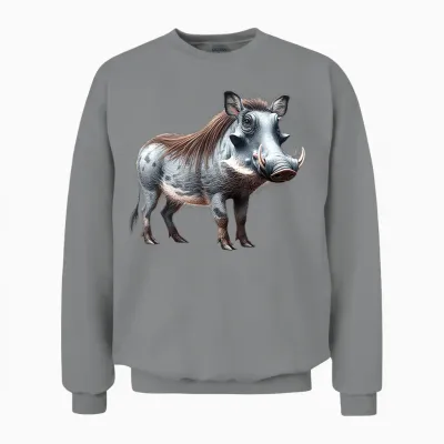 Warthog T-Shirt, Black, S Unisex Sweatshirt - Sport Grey