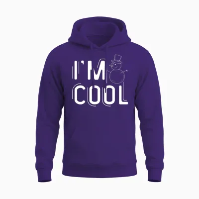 Cool Best Selling Snowman Design Unisex Hoodie - Purple