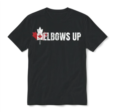 Elbows Up Canada Unisex T-Shirt - Black