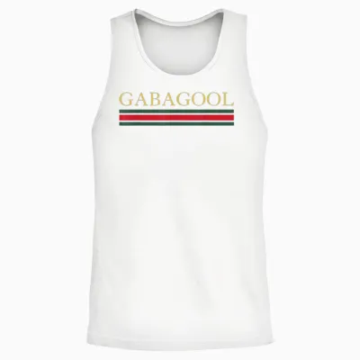 Gabagool - Satirical Italian Slang Unisex Tank Top - White