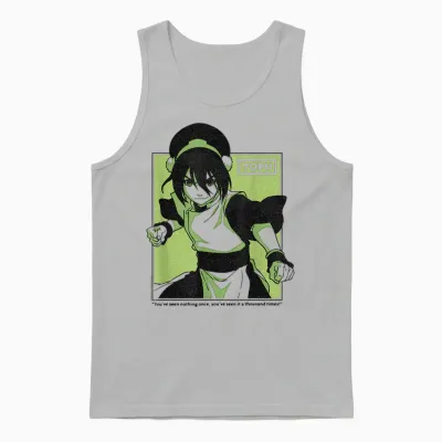 Avatar: the Last Airbender Toph Blind Bandit Nickelodeon Unisex Tank Top - Ash