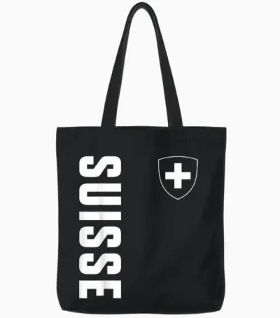 Schweiz Flagge Schweizerkreuz Fan Switzerland Patriotisches Tote Bags - Black
