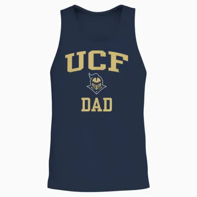 Central Florida Golden Knights Dad Icon Black Unisex Tank Top - Navy