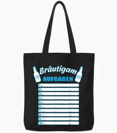 Jga Checkliste Jga Aufgaben Für Den Bräutigam Tote Bags - Black