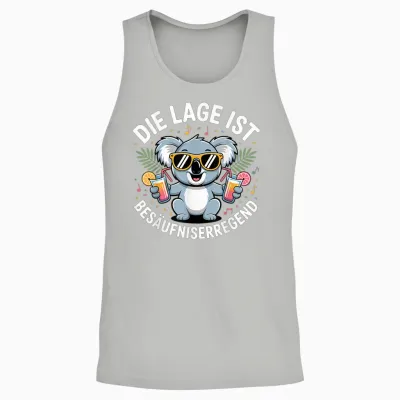 Die Lage Ist Besäufniserregend Malle T-Shirt Damen Koala Unisex Tank Top - Ash