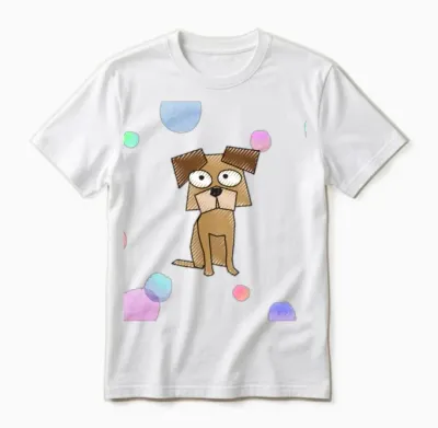 Funny Dog Unisex T-Shirt - White