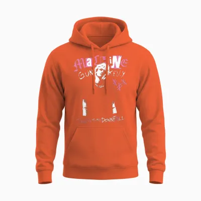 Official Machine Gun Kelly Tickets to My Doom Unisex Hoodie - Orange