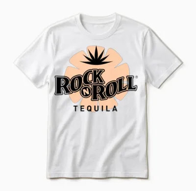 Rock N Roll Tequila Seventh Collection Unisex T-Shirt - White