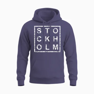 Stylisches Stockholm Schweden Unisex Hoodie - Heather Sport Dark Navy