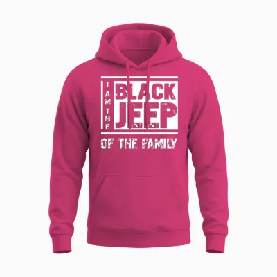 Jeep Lover I Am the Black Jeep of the Family Unisex Hoodie - Heliconia