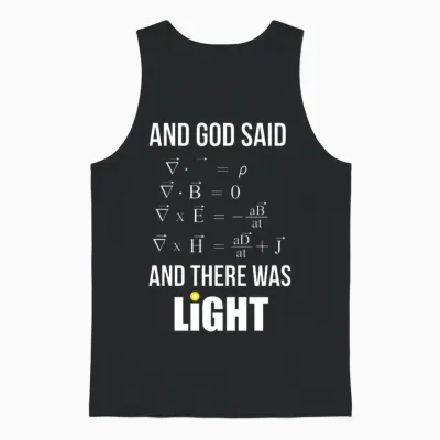 Physics Unisex Tank Top - Black