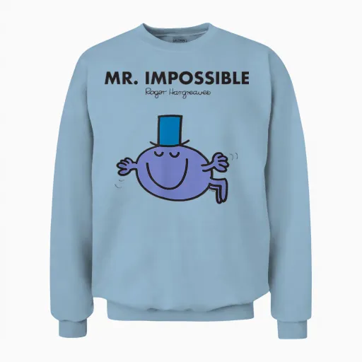 Mr. Men Mr. Impossible Unisex Sweatshirt - Light Blue