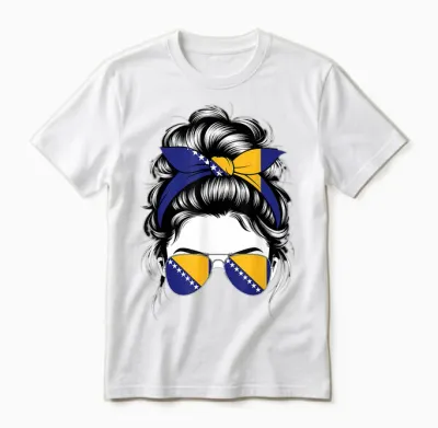 Bosnien Und Herzegowina Flagge Bosnische Wurzeln Unisex T-Shirt - White