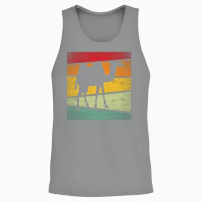 Camel Retro Unisex Tank Top - Sport Grey