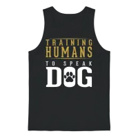 Dog Trainer Funny Dog Agility Training Unisex Tank Top - Black – 1