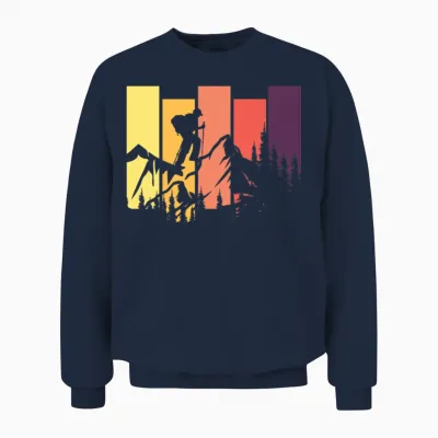 Hiking Lovers Gift Hiking Unisex Sweatshirt - Navy