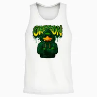 Oregon Apparel Retro Vintage Animal Men Women Boys Girl Unisex Tank Top in White - 2