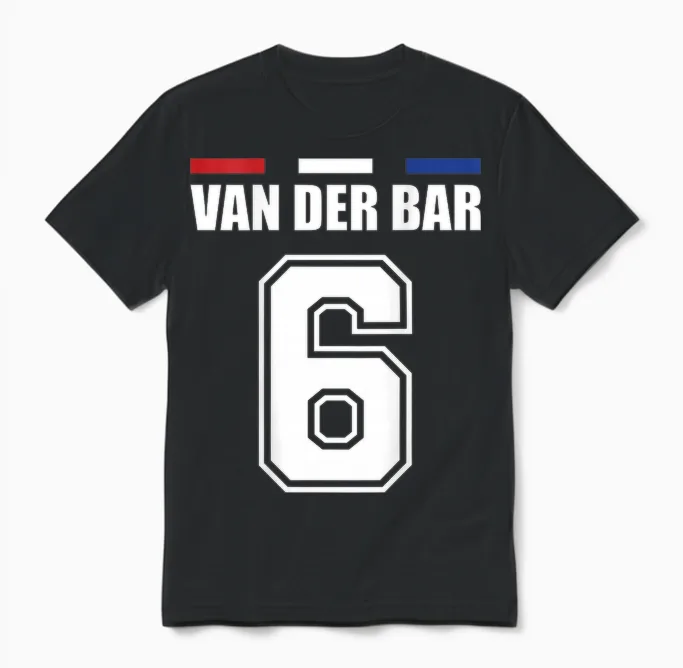 Funny Name Holland Jersey for Mallorca and the Party T-Shirt, Orange Unisex T-Shirt in Black