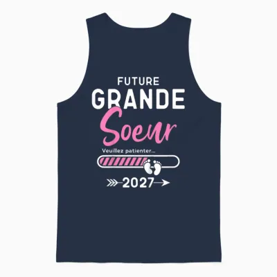 Future Grande Soeur 2027, Grande Sœur 2027 Unisex Tank Top - Navy