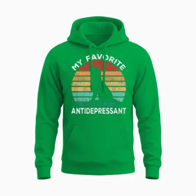 Dog Antidepressant - Dog Lover Funny Unisex Hoodie - Irish Green