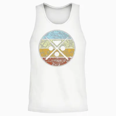 Billiards Retro Unisex Tank Top - White