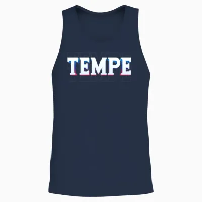Retro - Tempe Unisex Tank Top - Navy