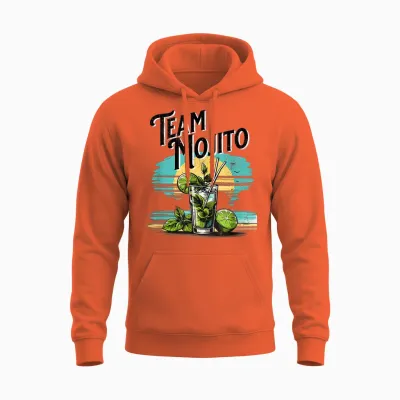 Team Mojito, Cocktail De Mojito, Enterrement De Vie De Jeune Fille Unisex Hoodie - Orange