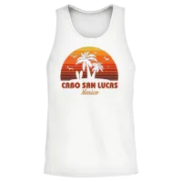 Cool Cabo San Lucas Mexico Beach Sunset Souvenir Unisex Tank Top - White – 2