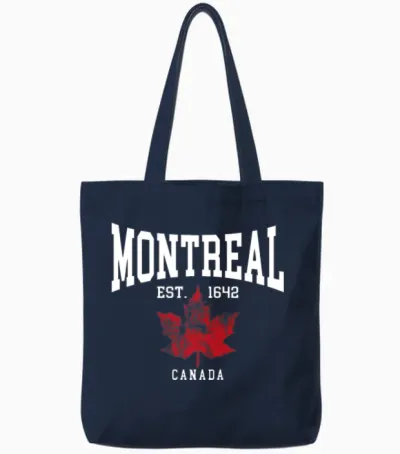 Montreal Tote Bags - Navy