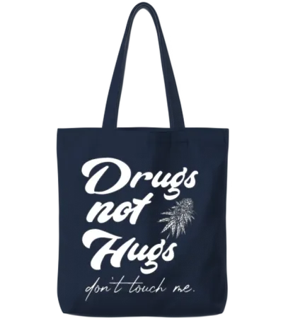 It's Just Weed Funny Sayings Tote Bags - Navy