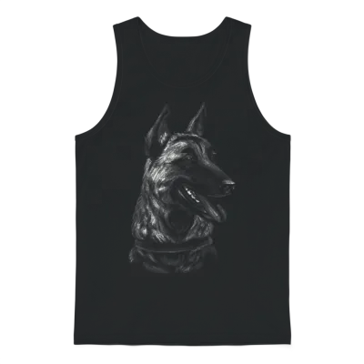 Dog Dogs Dog Lovers Dog Owners Malinois Belga Dog Unisex Tank Top - Black