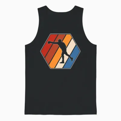 Boxing Retro Unisex Tank Top - Black