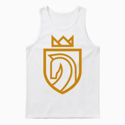 Royal Horse Unisex Tank Top - White