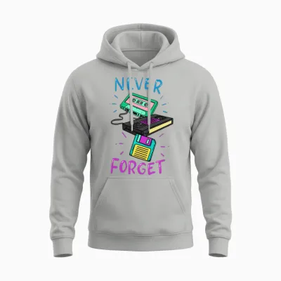 80s Unisex Hoodie - Ash