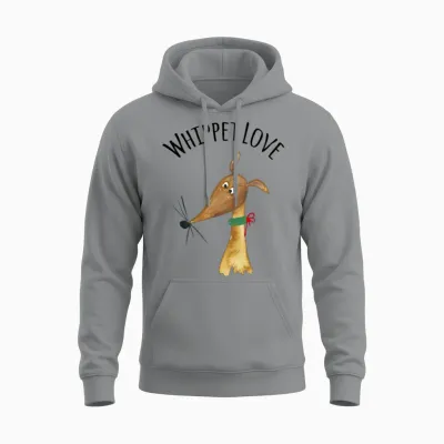 Whippet Love - Fawn Whippet Unisex Hoodie - Sport Grey