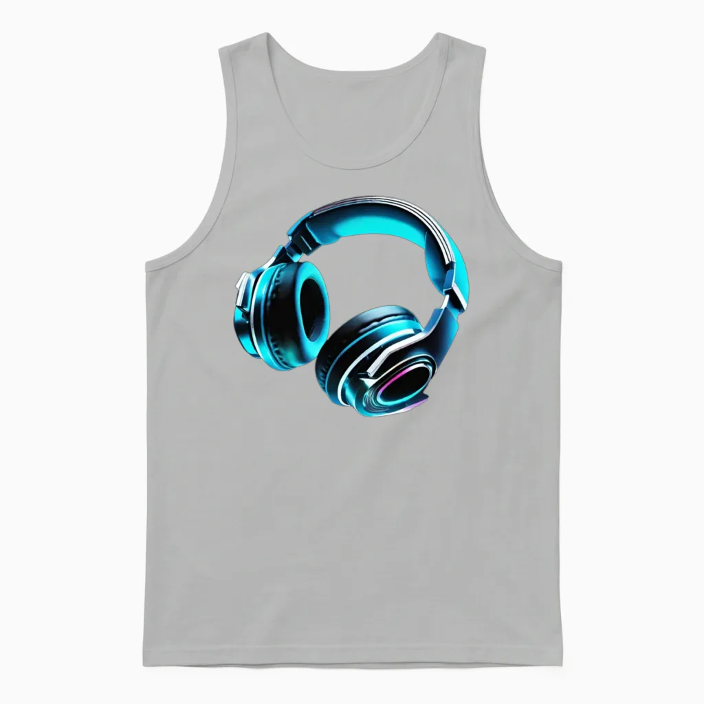 Music Adrenaline Boost - Lovers Unisex Tank Top in Ash