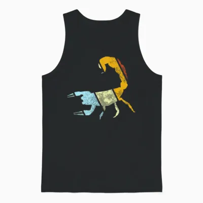 Scorpio Retro Unisex Tank Top - Black