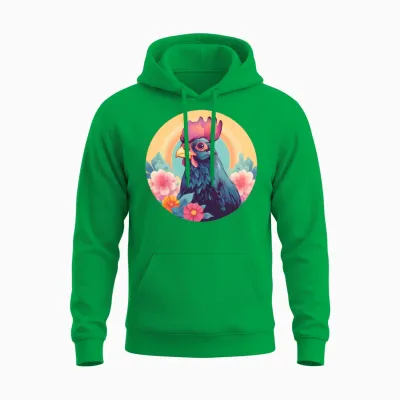 Style Chicken Lovers Retro Unisex Hoodie - Irish Green