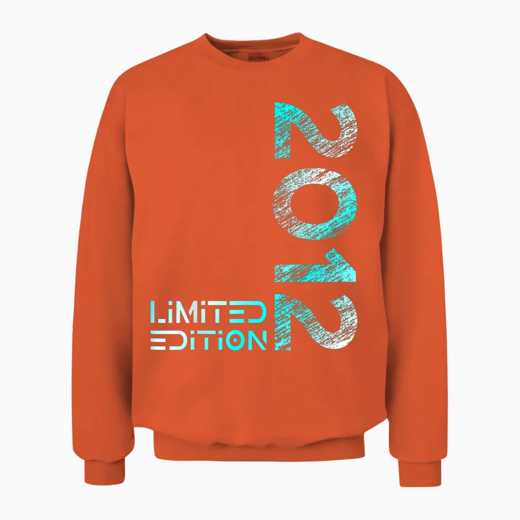 14. Geburtstag Limited Edition Jahrgang 2012 Junge Mädchen Unisex Sweatshirt in Orange