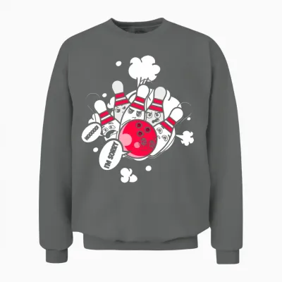 Funny Bowling Ball Bowling Bowling Unisex Sweatshirt - Graphite Heather