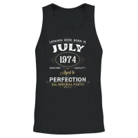 Legends Were Born in July 1974 Unisex Tank Top - Black – 2