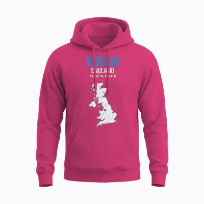 Ville De Wigan, Angleterre Unisex Hoodie - Heliconia