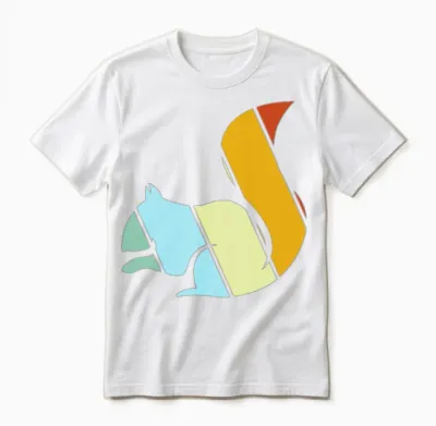 Squirrel Retro Unisex T-Shirt - White