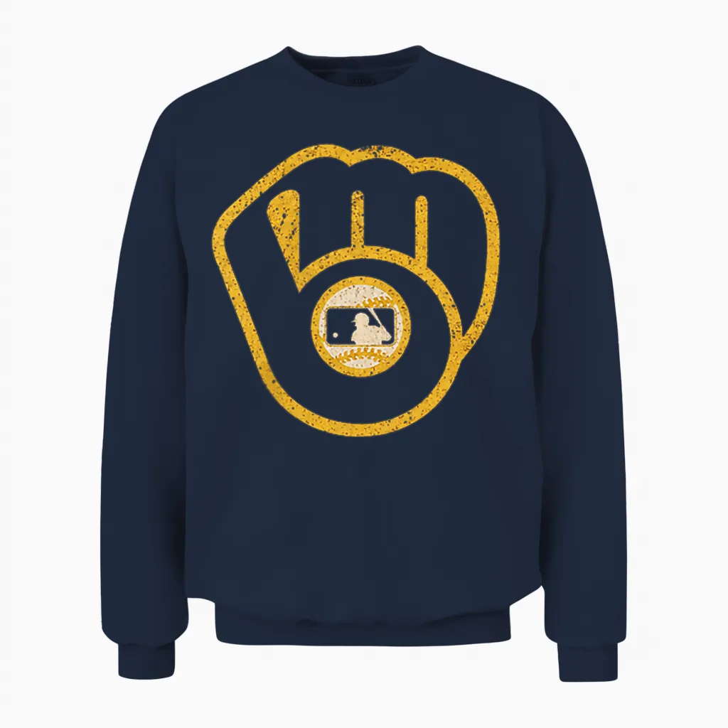 Vintage Brewers Retro Classic Gifts for Men Women Unisex Sweatshirt in Navy