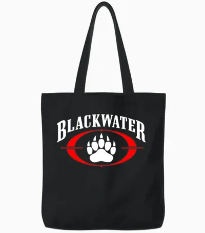 Blackwater Security Logo Tote Bags - Black