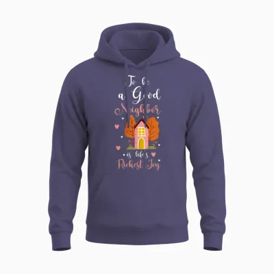 Neighbor Neighbors Humour Celebration Unisex Hoodie - Heather Sport Dark Navy