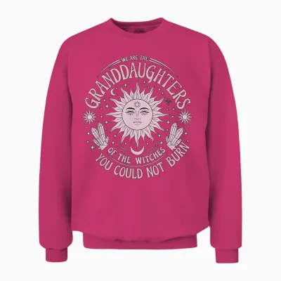 Sorcière Solaire Petite-Fille, Sorcière Magique Soleil Cristal Amusant Unisex Sweatshirt - Heliconia